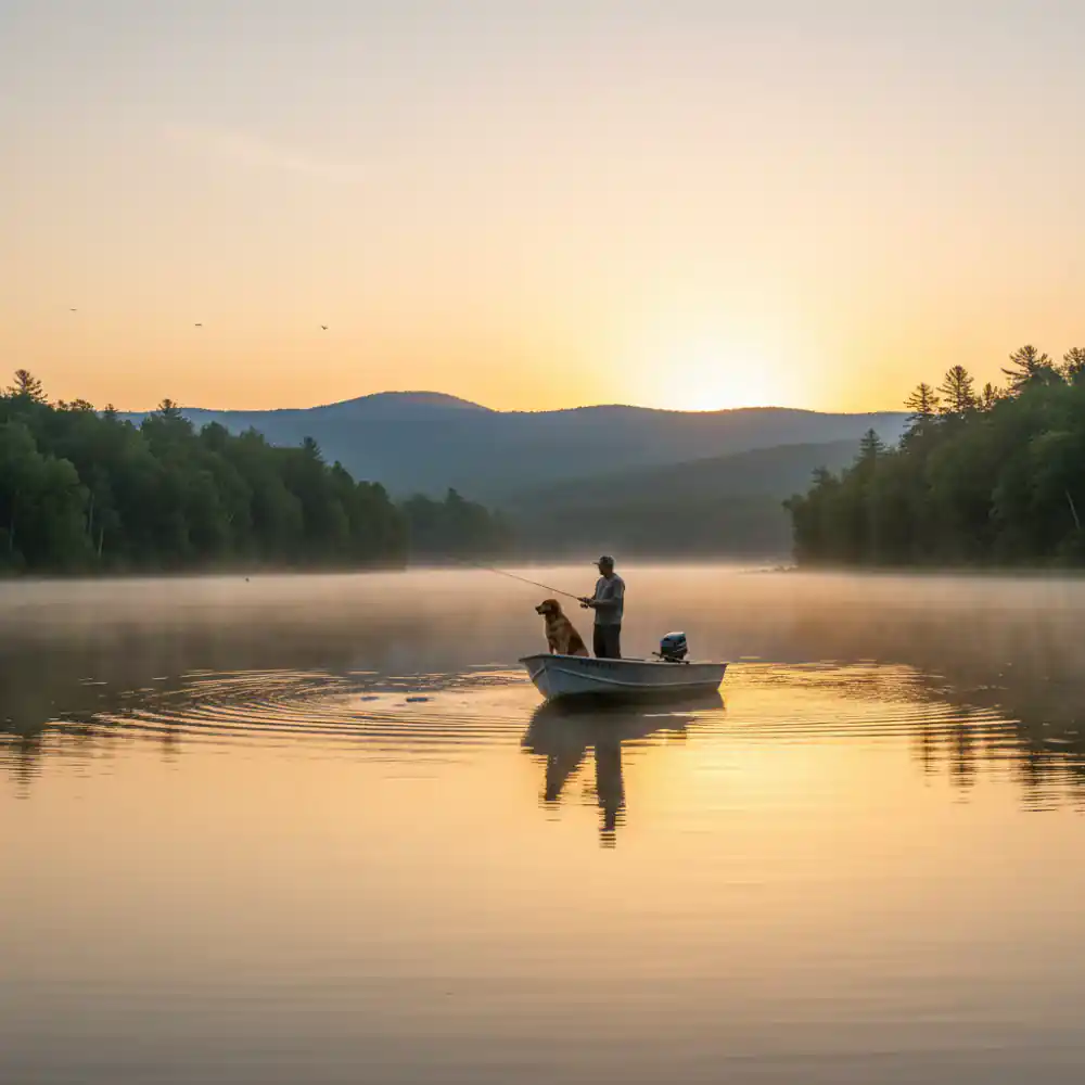 Social media marketing posts for a fishing business